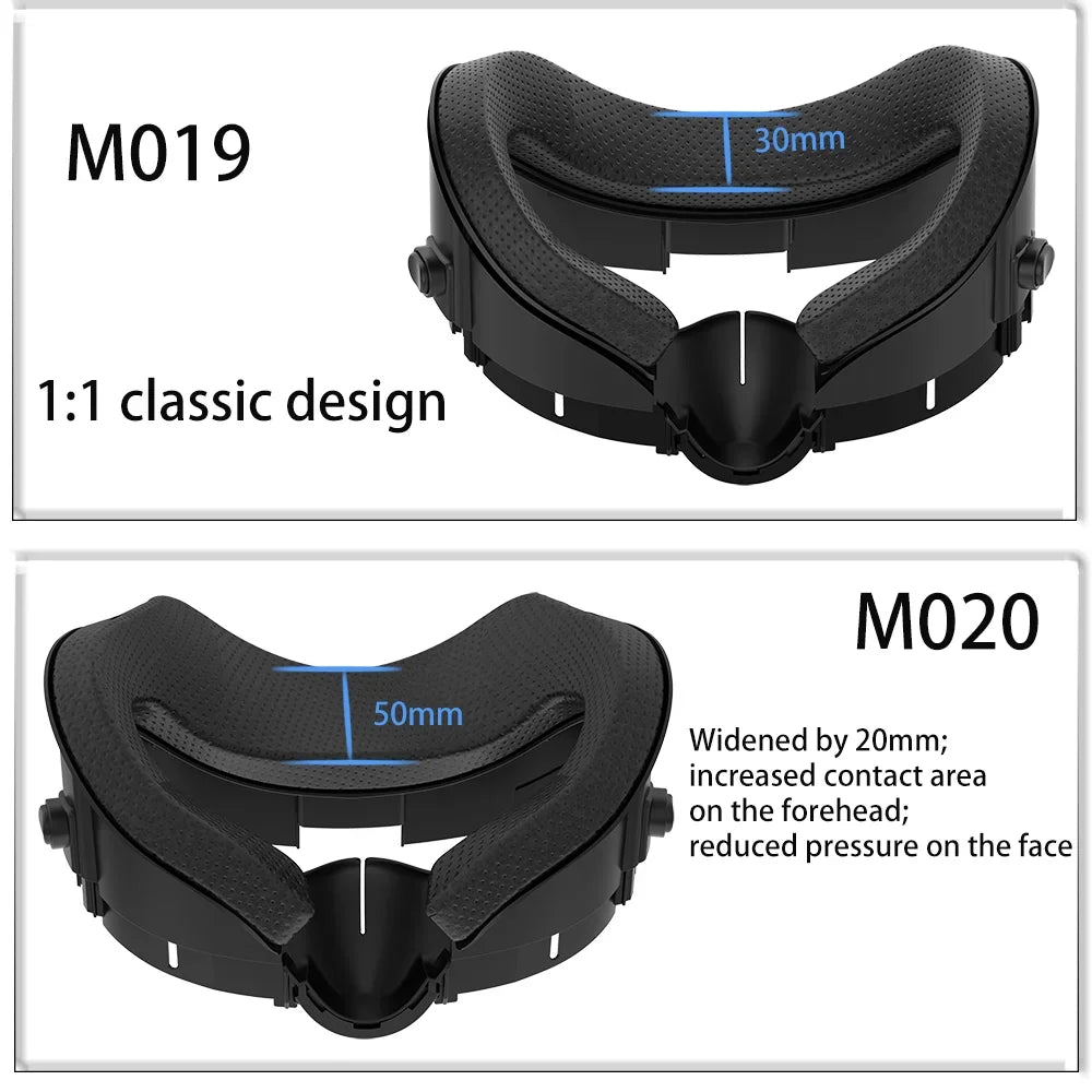 FOR  VR Comfort Kit PU Leather Face Mask Cover Silk Fabric Pad Durable Enhanced for Quest 3 Facial Interface