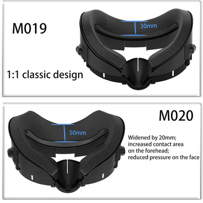 FOR  VR Comfort Kit PU Leather Face Mask Cover Silk Fabric Pad Durable Enhanced for Quest 3 Facial Interface