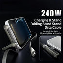 240W Fast Charging Cable with Adjustable Stand - Electronic station