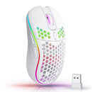 2.4G Wireless Mouse with RGB Backlit 6-Button 3-Speed DPI Type C Rechargeable Ergonomic Gaming Mouse - Electronic station