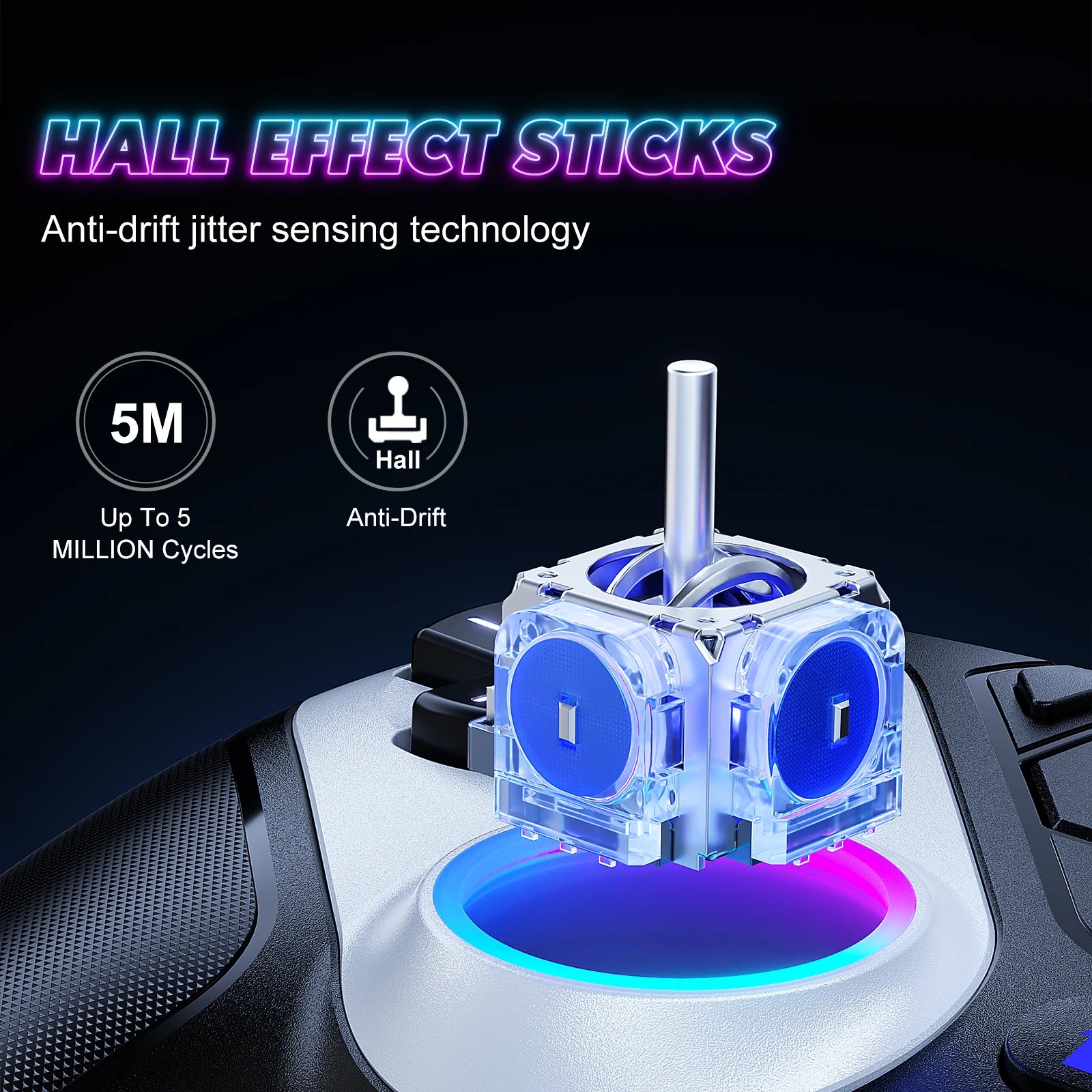 Controller Compatible for Ps5/Pc Console Gaming with with Turbo Dual Sense Vibrate Programming Function Bluetooth Gamepad
