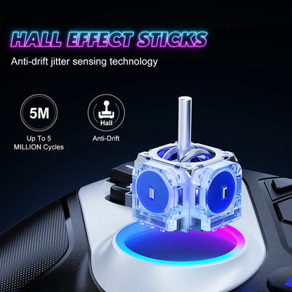 Controller Compatible for Ps5/Pc Console Gaming with with Turbo Dual Sense Vibrate Programming Function Bluetooth Gamepad