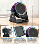 4-in-1 Wireless Charging Bluetooth Speaker & Phone Stand - Electronic station
