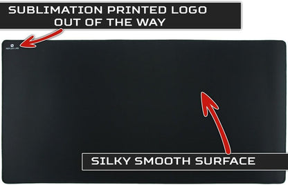 Extra Large Extended Gaming Mouse Pad Mat XXXL, Stitched Edges, Waterproof, Ultra Thick 5Mm, Wide & Long Mousepad 36"X18"X.20 Black