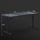 55" RGB T-Shaped Gaming Desk with Mouse Pad - Electronic Station - Electronic station