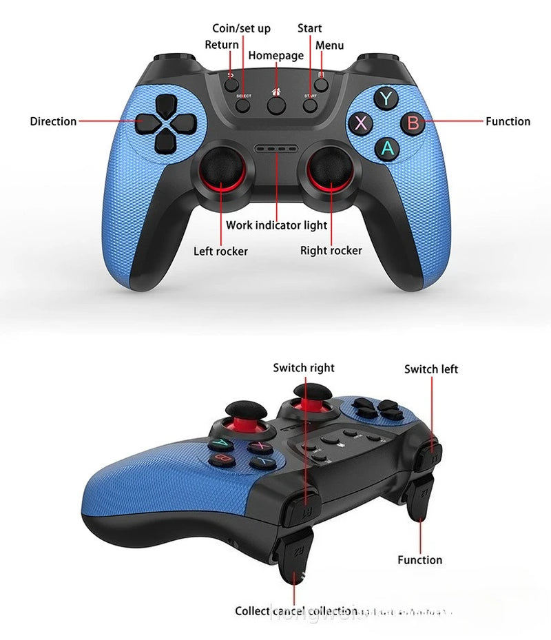 X2 Retro Game Stick 4K Video Game Console 40000+ Games,30+ Emulators,Hd Output 2 Wireless Controllers,Plug and Play,Tv/Computer