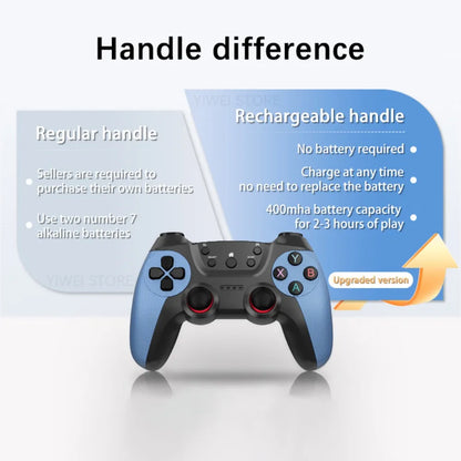 X2 Retro Game Stick 4K Video Game Console 40000+ Games,30+ Emulators,Hd Output 2 Wireless Controllers,Plug and Play,Tv/Computer