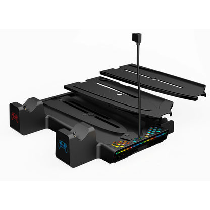 Multifuctional Cooling&Charging Station DZ505A for PS5 Digital&Disc/Ps5 Slim with 2 Charging Ports, 3 Speed Cooler Fan