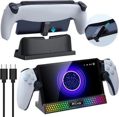 3-in-1 RGB Charging Dock for Playstation Portal
