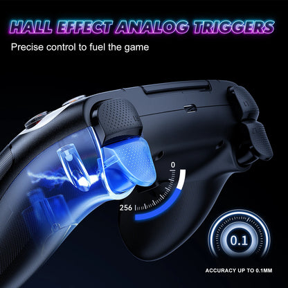 Controller Compatible for Ps5/Pc Console Gaming with with Turbo Dual Sense Vibrate Programming Function Bluetooth Gamepad