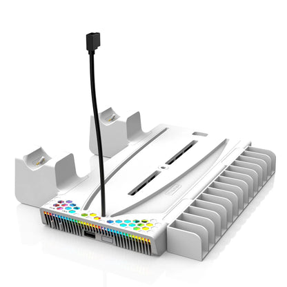 Multifuctional Cooling&Charging Station DZ505A for PS5 Digital&Disc/Ps5 Slim with 2 Charging Ports, 3 Speed Cooler Fan