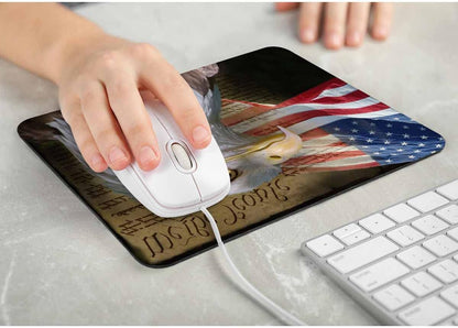 Vintage Constitution Paper Mouse Pad - US Flag & Bald Eagle, 7.9X9.5 Inch, Office & Home
