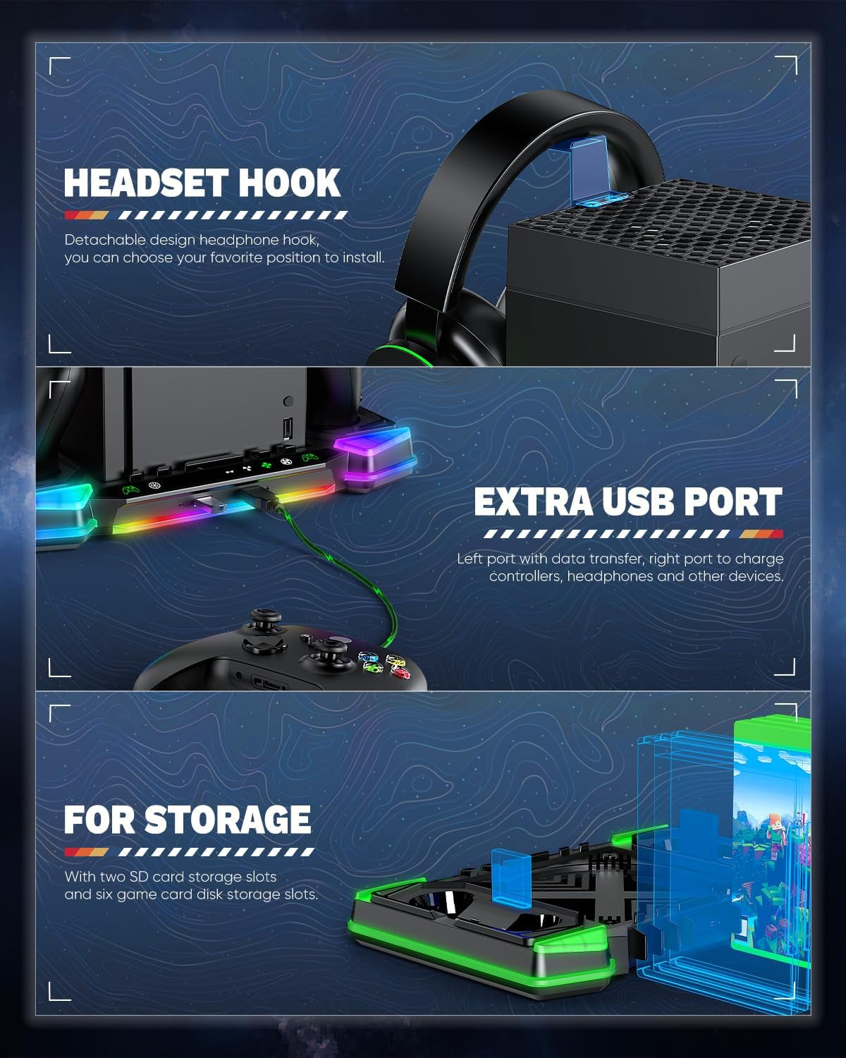 Xbox Series X Fan & Controller Dock