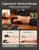 EM11 Ergonomic Vertical Wireless Mouse - Electronic station