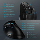 Ergonomic Wireless Vertical Mouse - Bluetooth Multi-Device - Electronic Station - Electronic station