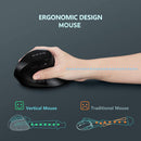 Ergonomic Wireless Vertical Mouse - Bluetooth Multi-Device - Electronic Station - Electronic station
