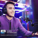 Gaming Microphone, RGB Condenser Mic with Touch Mute & Gain Knob - Electronic station