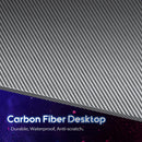 L Shaped Gaming Desk with Carbon Fiber Surface - Electronic station