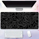Large Non-Slip Line Pattern Gaming Mouse Mat - Electronic station
