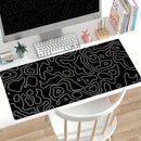 Large Non-Slip Line Pattern Gaming Mouse Mat - Electronic station