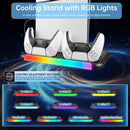 PS5 Cooling Stand with RGB Fan - 3-Speed Cooling - Electronic Station - Electronic station