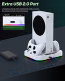 RGB Cooling Charger Dock for Xbox Series S - Electronic station