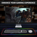 RGB Extended Gaming Mouse Pad - World Map 31.5x12 Inch - Electronic Station - Electronic station