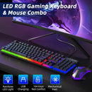 RGB Gaming Keyboard and Mouse Combo - 26 Anti-Ghosting Keys - Electronic Station - Electronic station