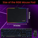 RGB LED Gaming Mouse Pad - Optimized Surface Non-Slip - Electronic Station - Electronic station