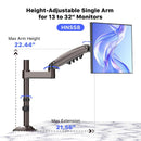 Stackable Dual Gaming Monitor Arm - Electronic station