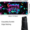 XL Blacklight Gaming Mouse Pad - Glow in the Dark Desk Mat - Electronic Station - Electronic station